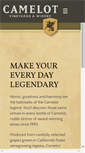 Mobile Screenshot of camelotwines.com